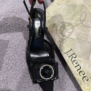 J.Renee 4” black classy pumps